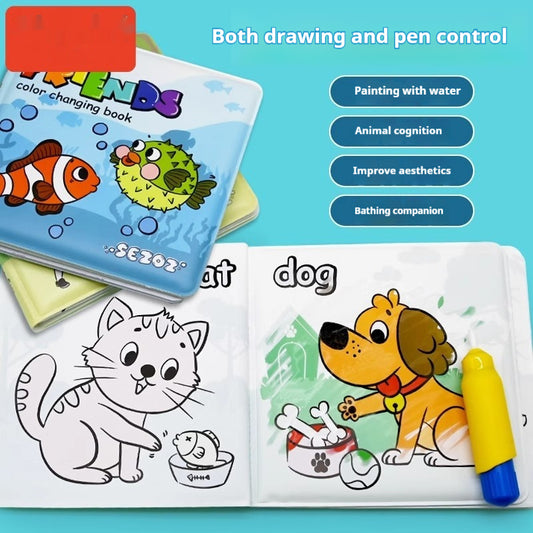 Baby Bath Book - Magic Color Changing Waterproof Book for Bath Time
