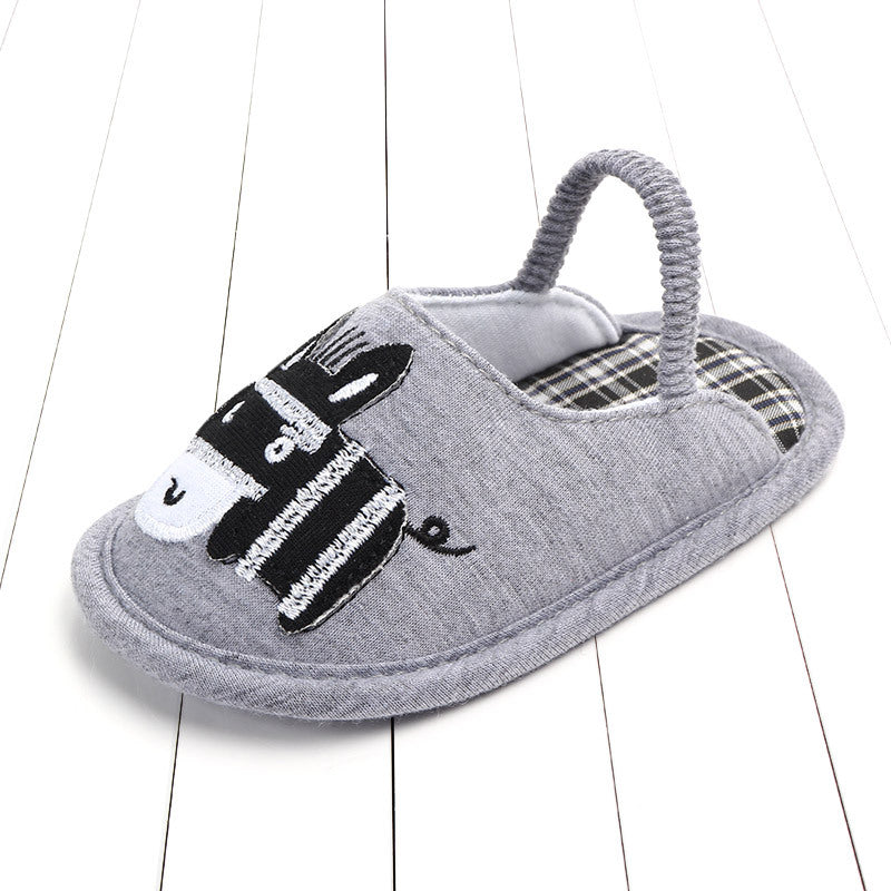 Anti-Slip Baby Slippers | Breathable Cotton, Grippy Soles