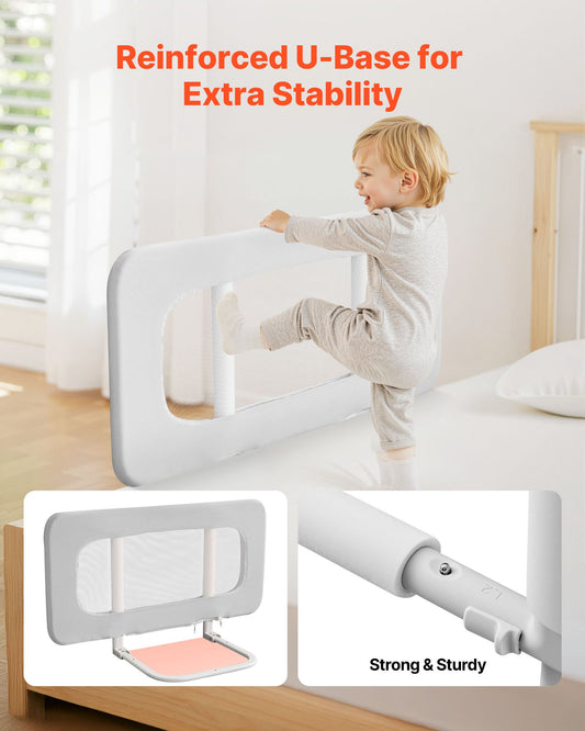 Adjustable Toddler Bed Rail Guard | Portable Kids Bed Safety Barrier