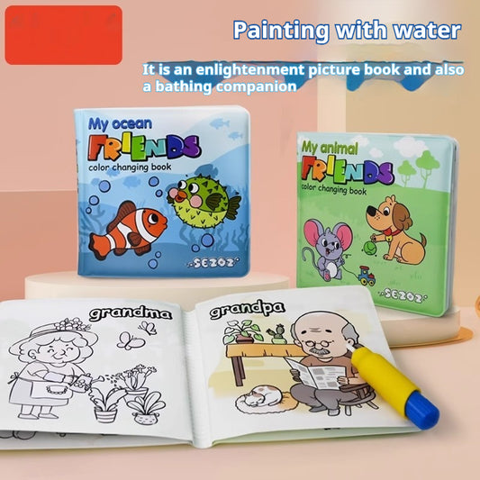 Baby Bath Book - Magic Color Changing Waterproof Book for Bath Time