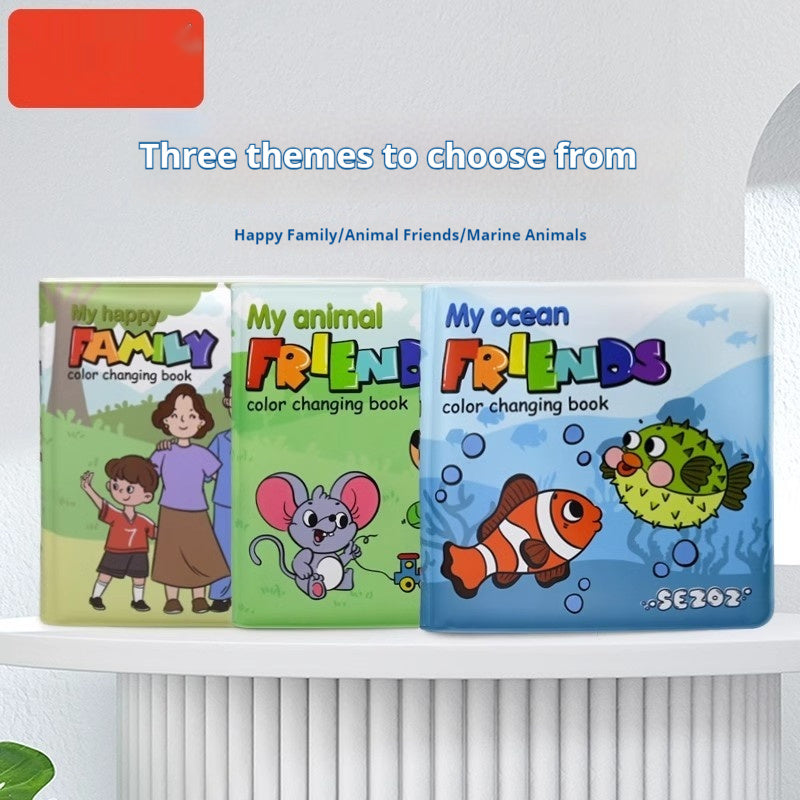 Baby Bath Book - Magic Color Changing Waterproof Book for Bath Time